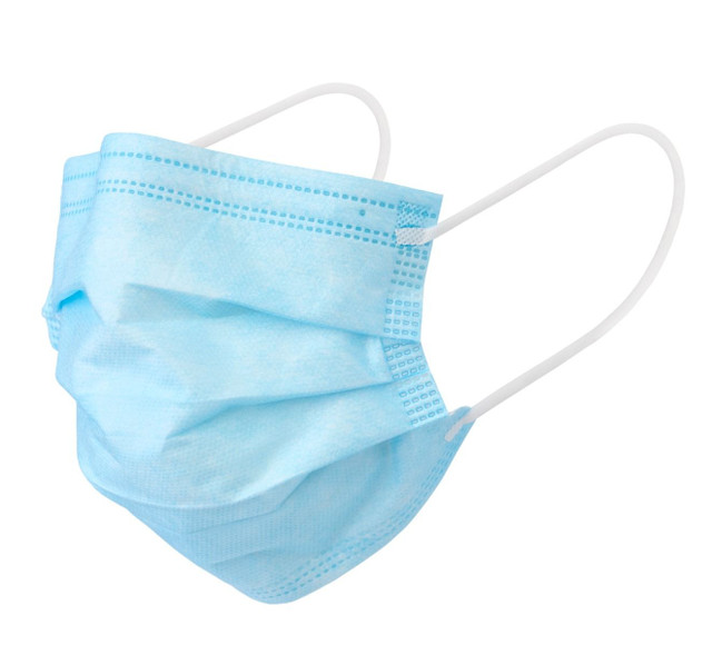 Curad Germ Shield Max Barrier 4-Ply Medical Grade Face Masks, Blue, 5/Box - Image 4