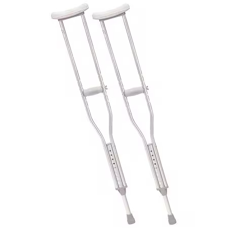 Drive Medical Walking Crutches with Underarm Pad and Handgrip Adult, 1.0 pr