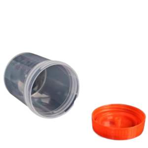 Disposable Medical Specimen Cups Set - Urine/Stool/Sputum Collection Containers with Flip-Top/Screw Cap (40ml/60ml)