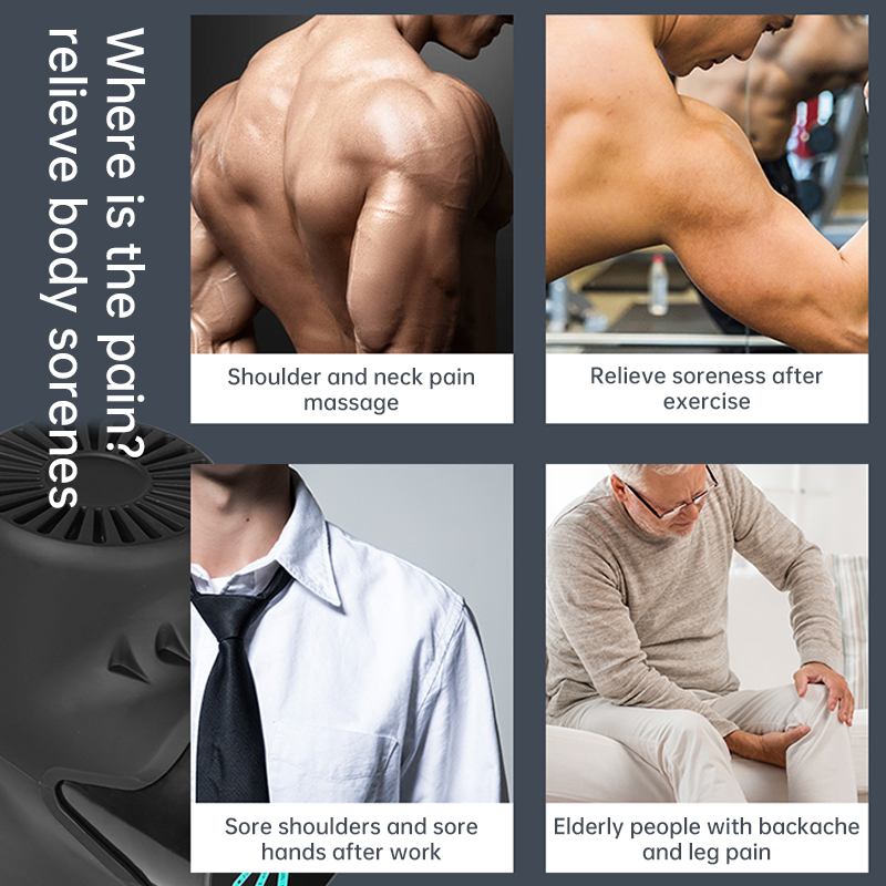 Best Handheld Deep Tissue Muscle Gun Massager with LCD Display Heat Vibrator & Mat Heads for Body Application - Image 4